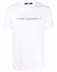 Karl Lagerfeld Athleisure Outline Cotton T Shirt