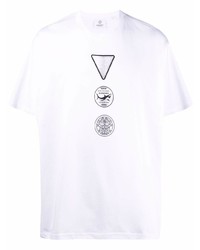Burberry Badge Print Cotton T Shirt