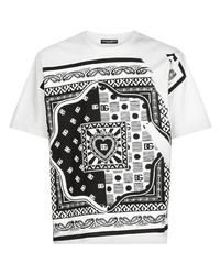 Dolce & Gabbana Bandana Print Cotton T Shirt