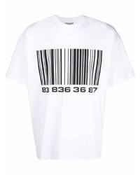 VTMNTS Bar Code Print T Shirt