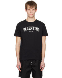 Valentino Black Print T Shirt