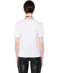 Saint Laurent Blood Luster Printed Cotton T Shirt
