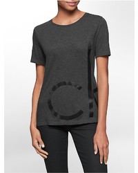 Calvin Klein Bold Oversized Logo Heathered T Shirt