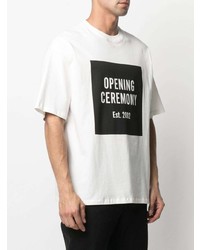 Opening Ceremony Box Logo Print T Shirt