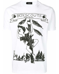 DSQUARED2 Boy Scout Print T Shirt