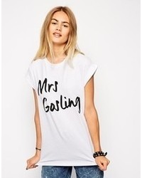 Asos Boyfriend T Shirt With Mrs Gosling Print