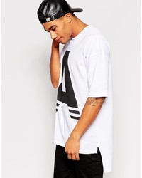 Asos Brand Super Longline T Shirt With A Print