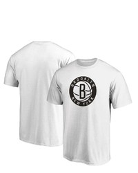 FANATICS Branded White Brooklyn Nets Primary Team Logo T Shirt