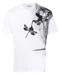 Valentino Butterfly Print T Shirt