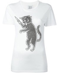 Zoe Karssen Cat Print T Shirt