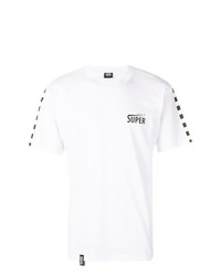 Vision Of Super Checkered Sleeve Logo T Shirt