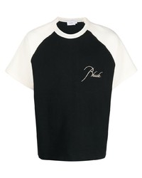 Rhude Colour Block Embroidered Logo T Shirt