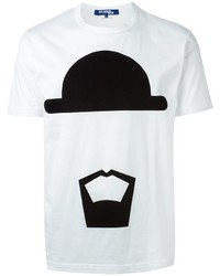 Comme des Garcons Junya Watanabe Comme Des Garons Man Bowler Hat Print T Shirt