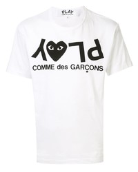 Comme Des Garcons Play Comme Des Garons Play Logo Print T Shirt