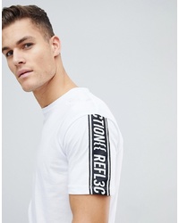 Jack & Jones Core Boxy Fit T Shirt With Sleeve Slogan