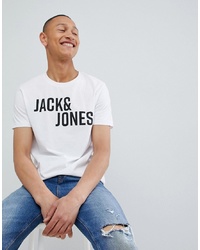 Jack & Jones Core T Shirt With Brand Graphic Uk