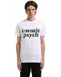 McQ Cosmic Psych Print Cotton Jersey T Shirt