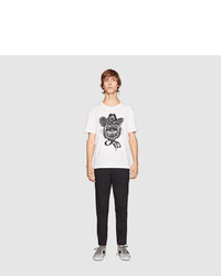 Gucci Cotton T Shirt With Cat Print