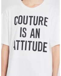 Moschino Couture Print Cotton Jersey T Shirt