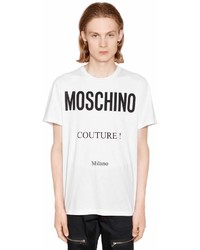 Moschino Couture Printed Cotton Jersey T Shirt