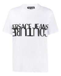 VERSACE JEANS COUTURE Crew Neck Logo Print T Shirt