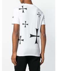 Neil Barrett Cross Print T Shirt