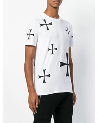 Neil Barrett Cross Print T Shirt