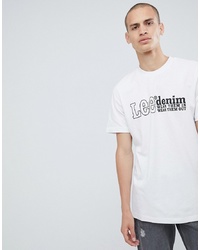 Lee Denim Logo T Shirt White