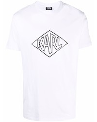 Karl Lagerfeld Diamond Logo T Shirt