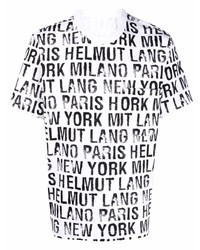 Helmut Lang Distressed Effect Logo Print T Shirt