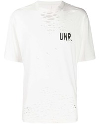 Unravel Project Distressed Effect T Shirt