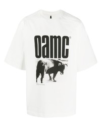 Oamc Dog Logo Print T Shirt