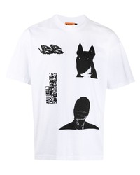 GOING GHOST IN THE SUBURBS Dog Logo Print T Shirt