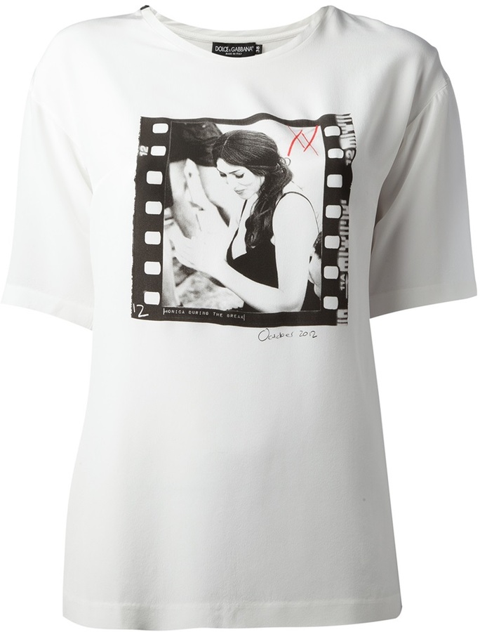 Dolce & Gabbana Monica Bellucci Print T Shirt, $545 | farfetch.com