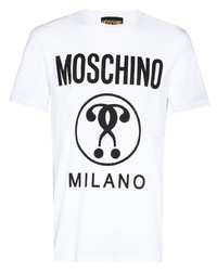 Moschino Double Question Mark Logo Print T Shirt