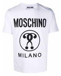 Moschino Double Question Mark Print T Shirt