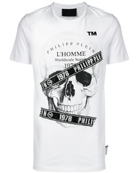 Philipp Plein Embellished Skull T Shirt