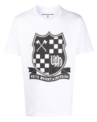 White Mountaineering Emblem Print Crew Neck T Shirt