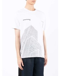 Armani Exchange Embroidered Logo Printed T Shirt