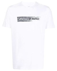 Armani Exchange Embroidered Logo Short Sleeve T Shirt