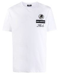 Karl Lagerfeld Embroidered Logo T Shirt