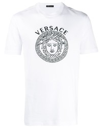Versace Embroidered Medusa Head T Shirt