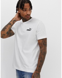 Puma Essentials Small Logo T Shirt In White