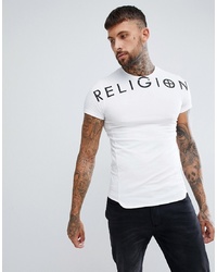 Religion Extreme Muscle Fit T Shirt In White