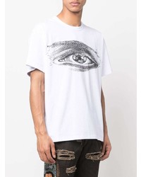 Who Decides War Eye Print Cotton T Shirt