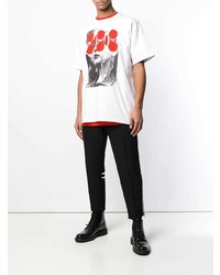 Raf Simons Face And Pattern T Shirt