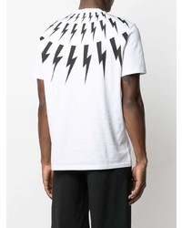 Neil Barrett Fair Isle Thunderbolt T Shirt