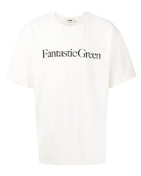 MSGM Fantastic Green Cotton T Shirt