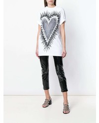 Fausto Puglisi Flaming Heart Oversised T Shirt