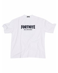 Balenciaga Fortnite Logo Cotton T Shirt
